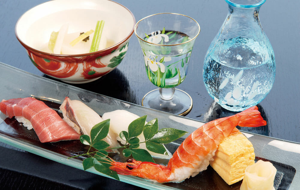 洋上で極上の寿司を味わう贅沢
