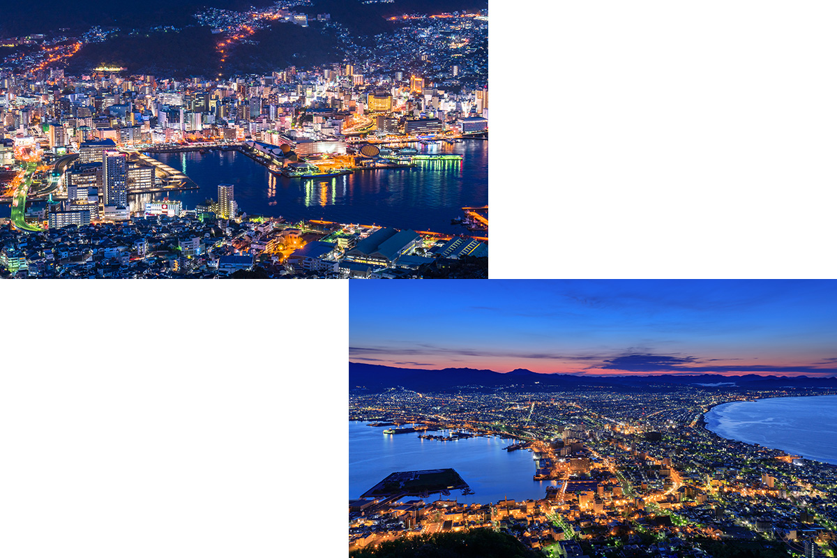 光あふれる夜景に魅せられる