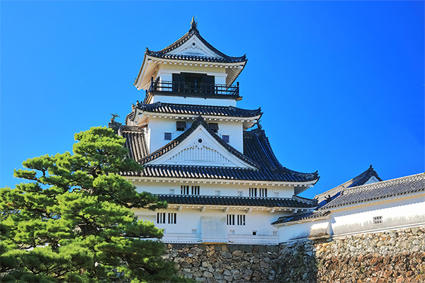 山内一豊が築いた現存天守のある高知城