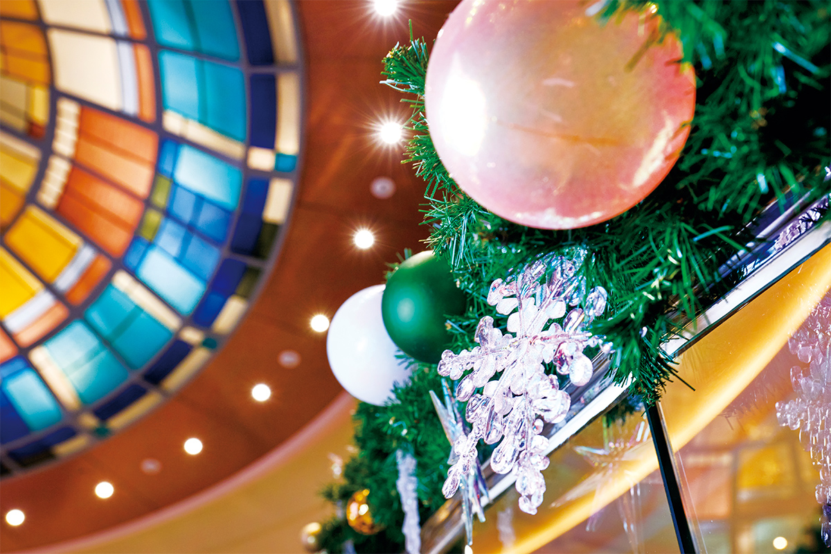 優雅な洋上のクリスマス