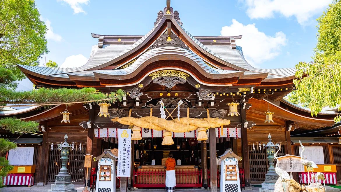 櫛田神社の境内